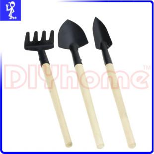 園藝用品 圓鍬鏟子 耙子 挖土鏟工具組 小型3支組 園藝盆栽植物用
