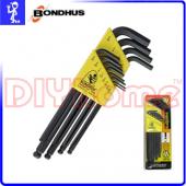 BONDHUS 10936 球型六角板手組 12支組 英制