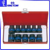 KING TONY 4412MP 氣動六角標準套筒組 1/2 公制 四分 11件組