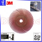 3M 旋風拋光輪 220# 酒紅 3〞(75mm) Radial Bristle Disc