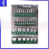 Ｌ型棘輪起子套筒組 多功能 34PCS