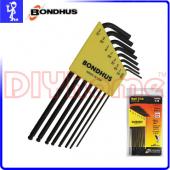 BONDHUS 10932 球型六角板手組 8支組 英制