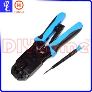 電話網路線壓著鉗(附彈簧) HT-200AR 含剝線功能 台灣製