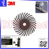 3M 旋風拋光輪 36# 棕色 1〞(25mm) Radial Bristle Disc