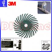 3M 旋風拋光輪 50# 綠色 1〞(25mm) Radial Bri...