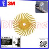 3M 旋風拋光輪 80# 黃色 1〞(25mm) Radial Bri...